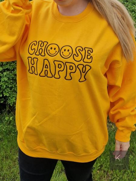 choose happy sweater